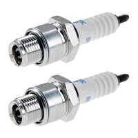 2 Spark Plugs with flat seal seat NGK aftermarket...