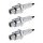 3 Spark Plugs with flat seal seat NGK aftermarket expertise for SUZUKI