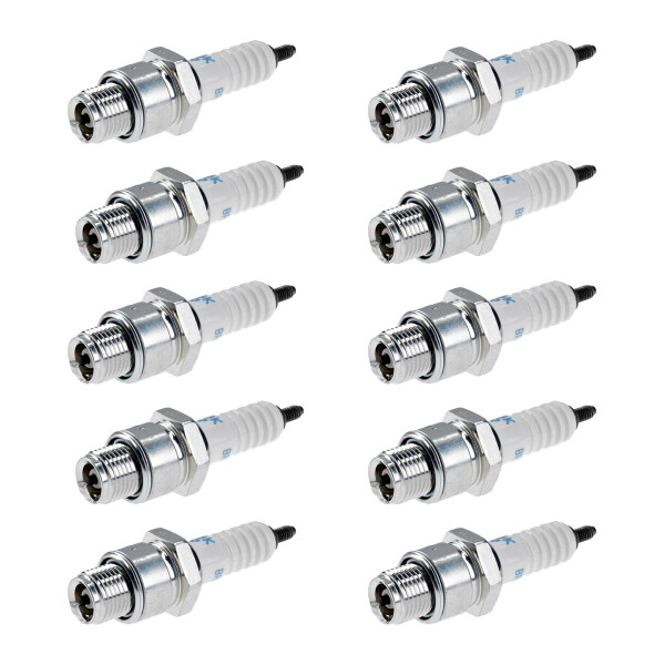 10 Spark Plugs with flat seal seat NGK aftermarket expertise for SUZUKI