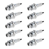 10 Spark Plugs with flat seal seat NGK aftermarket...