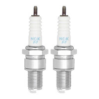 2 Spark Plugs with flat seal seat NGK IAM expertise for...