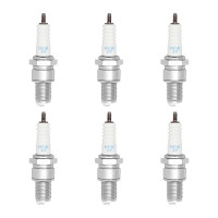 6 Zündkerzen mit Flachdichtsitz NGK...