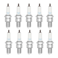 10 Spark Plugs with flat seal seat NGK IAM expertise for...