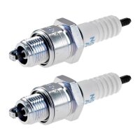 2 Spark Plugs with flat seal seat NGK aftermarket...