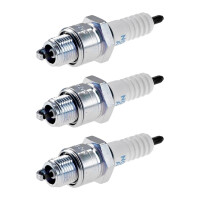 3 Spark Plugs with flat seal seat NGK aftermarket...