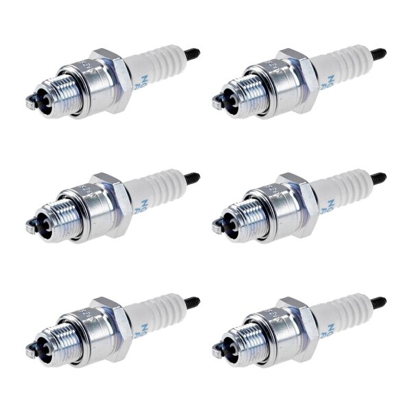 6 Spark Plugs with flat seal seat NGK aftermarket expertise for HONDA