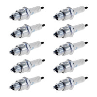 10 Spark Plugs with flat seal seat NGK aftermarket...