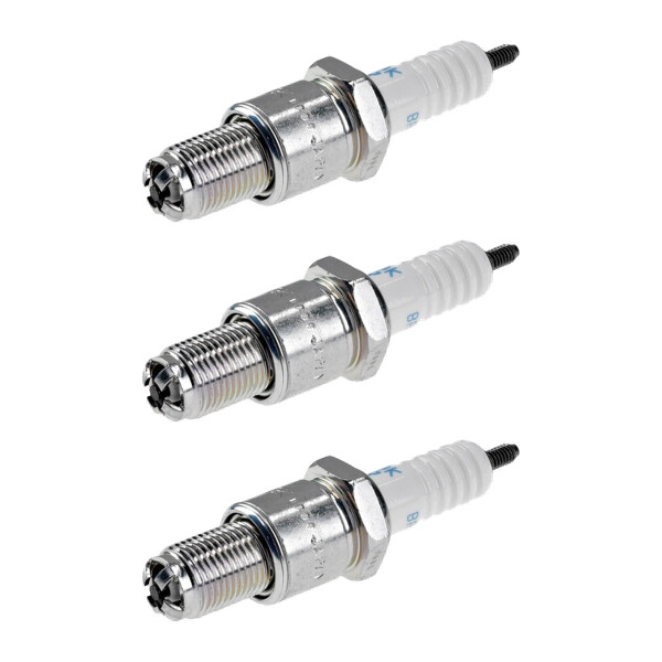3 Spark Plugs with flat seal seat NGK aftermarket expertise for MAZDA