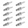 10 Spark Plugs with flat seal seat NGK aftermarket expertise for MAZDA