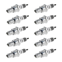 10 Spark Plugs with flat seat NGK Iridium IX for e.g....