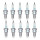 10 Spark Plugs with flat seal seat NGK for VW TRANSPORTER and others