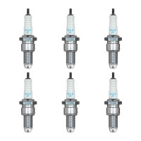 6 Zündkerzen mit Flachdichtsitz NGK...