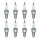 8 Spark Plugs with flat seal seat NGK suitable for VW PASSAT and others