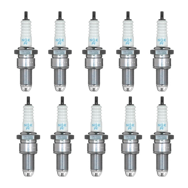10 Spark Plugs with flat seal seat NGK suitable for VW PASSAT and others