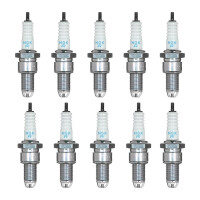 10 Spark Plugs with flat seal seat NGK suitable for VW...