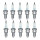 10 Spark Plugs with flat seal seat NGK suitable for VW PASSAT and others