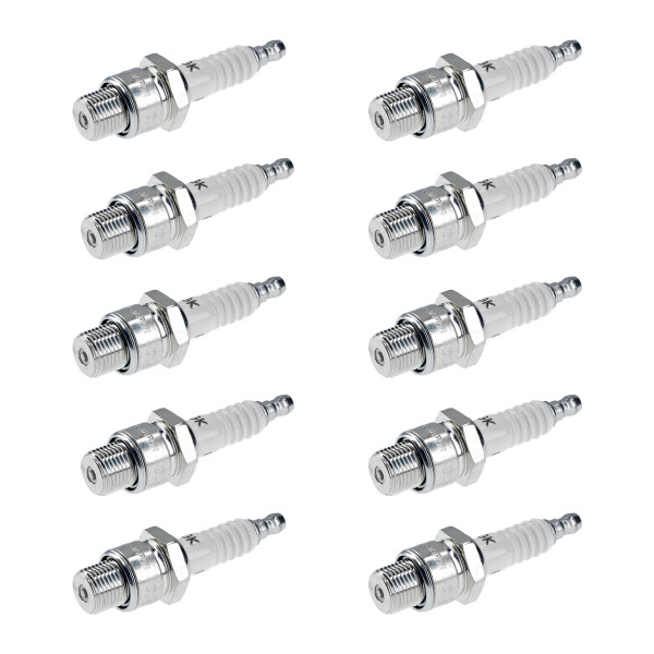 10 Spark Plugs fixed SAE connection NGK IAM expertise for various vehicles