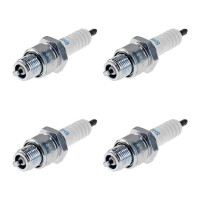 4 Spark Plugs with flat seal seat NGK IAM expertise for...