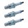 3 Spark Plugs with flat seal seat NGK aftermarket expertise for MAZDA RX-7