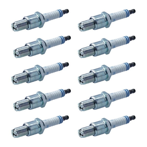 10 Spark Plugs with flat seal seat NGK aftermarket expertise for MAZDA RX-7
