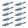 10 Spark Plugs with flat seal seat NGK aftermarket expertise for MAZDA RX-7