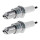 2 Spark Plugs with flat seal seat NGK IAM expertise for AUDI 100 and others