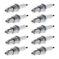 10 Spark Plugs with flat seal seat NGK IAM expertise for...
