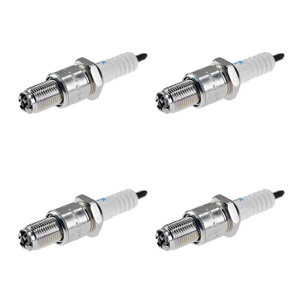 4 Spark Plugs with flat seal seat NGK aftermarket expertise for MAZDA