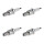 4 Spark Plugs with flat seal seat NGK aftermarket expertise for MAZDA