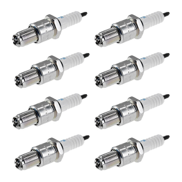 8 Spark Plugs with flat seal seat NGK aftermarket expertise for MAZDA