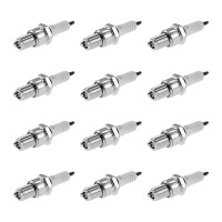 12 Spark Plugs with flat seal seat NGK suitable for...