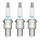 3 Spark Plugs fixed SAE connection NGK IAM expertise for various vehicles