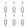 6 Spark Plugs fixed SAE connection NGK IAM expertise for various vehicles