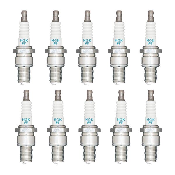 10 Spark Plugs fixed SAE connection NGK IAM expertise for various vehicles