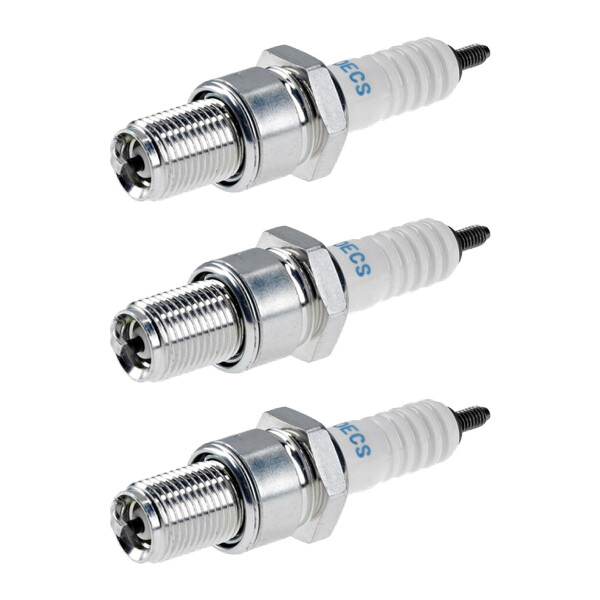 3 Spark Plugs with flat seal seat NGK IAM expertise for YAMAHA and others