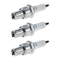3 Spark Plugs with flat seal seat NGK IAM expertise for...