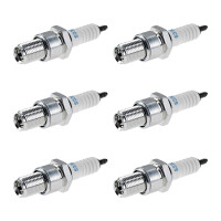 6 Spark Plugs with flat seal seat NGK IAM expertise for...