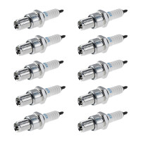 10 Spark Plugs with flat seal seat NGK IAM expertise for...
