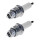 2 Spark Plugs with flat seal seat NGK IAM expertise for YAMAHA and others