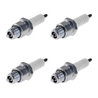 4 Spark Plugs with flat seal seat NGK IAM expertise for...
