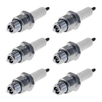 6 Spark Plugs with flat seal seat NGK IAM expertise for...