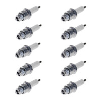 10 Spark Plugs with flat seal seat NGK IAM expertise for...