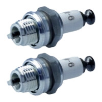 2 Spark Plugs with flat seal seat NGK aftermarket...