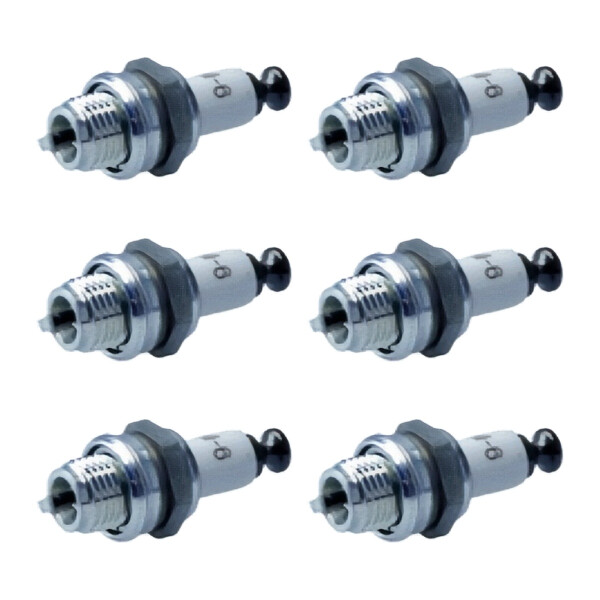 6 Spark Plugs with flat seal seat NGK aftermarket expertise for HONDA and others