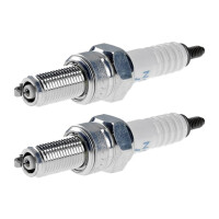 2 Spark Plugs with flat seal seat NGK aftermarket...