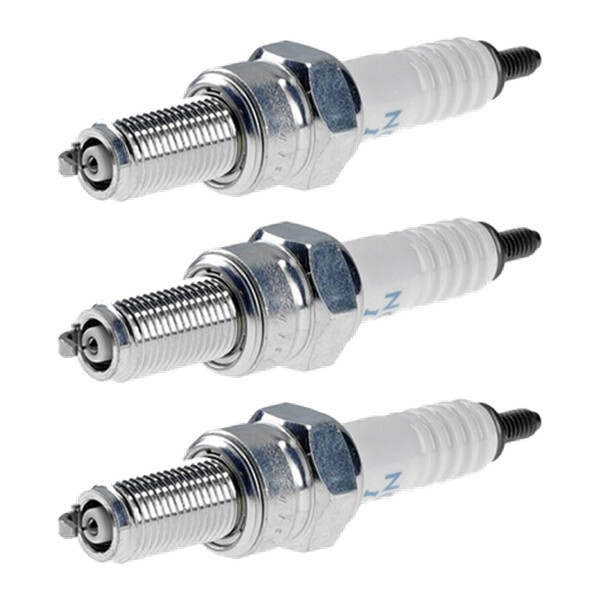 3 Spark Plugs with flat seal seat NGK aftermarket expertise for SUZUKI