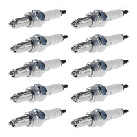 10 Spark Plugs with flat seal seat NGK aftermarket...