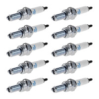 10 Spark Plugs with flat seal seat NGK IAM expertise for...