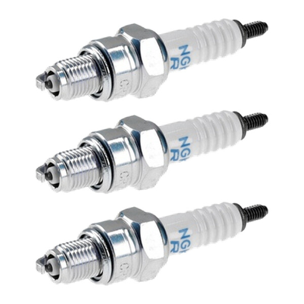 3 Spark Plugs with flat seal seat NGK IAM expertise for YAMAHA and others