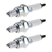 3 Spark Plugs with flat seal seat NGK IAM expertise for...